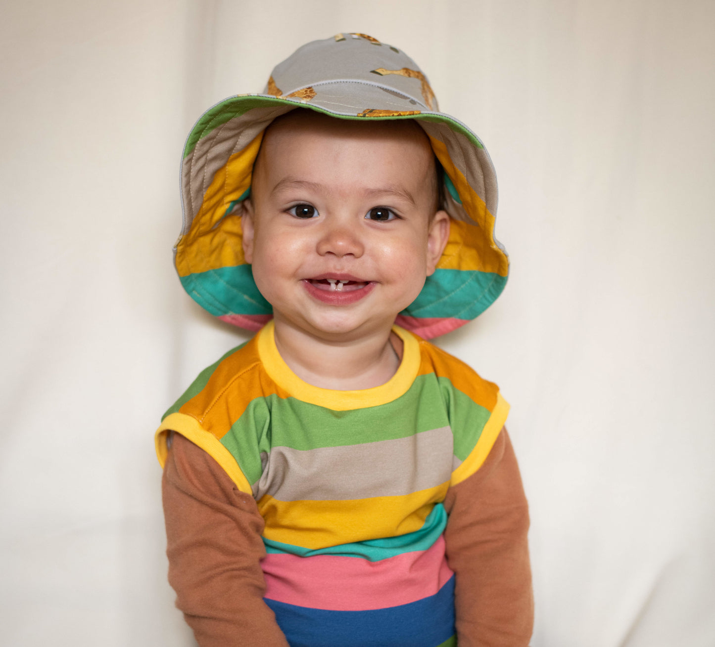 Giraffe Buddies Reversible Sun Hat