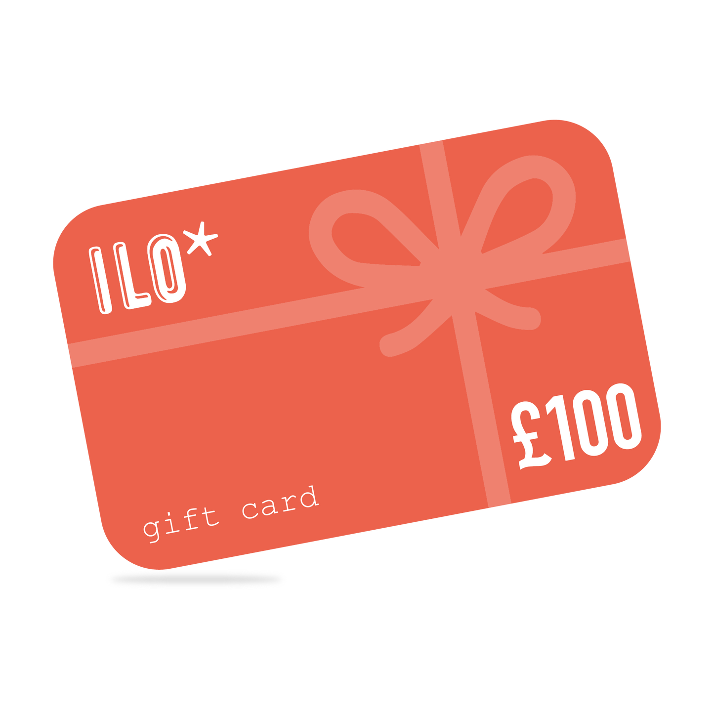 ILO clothing red gift card