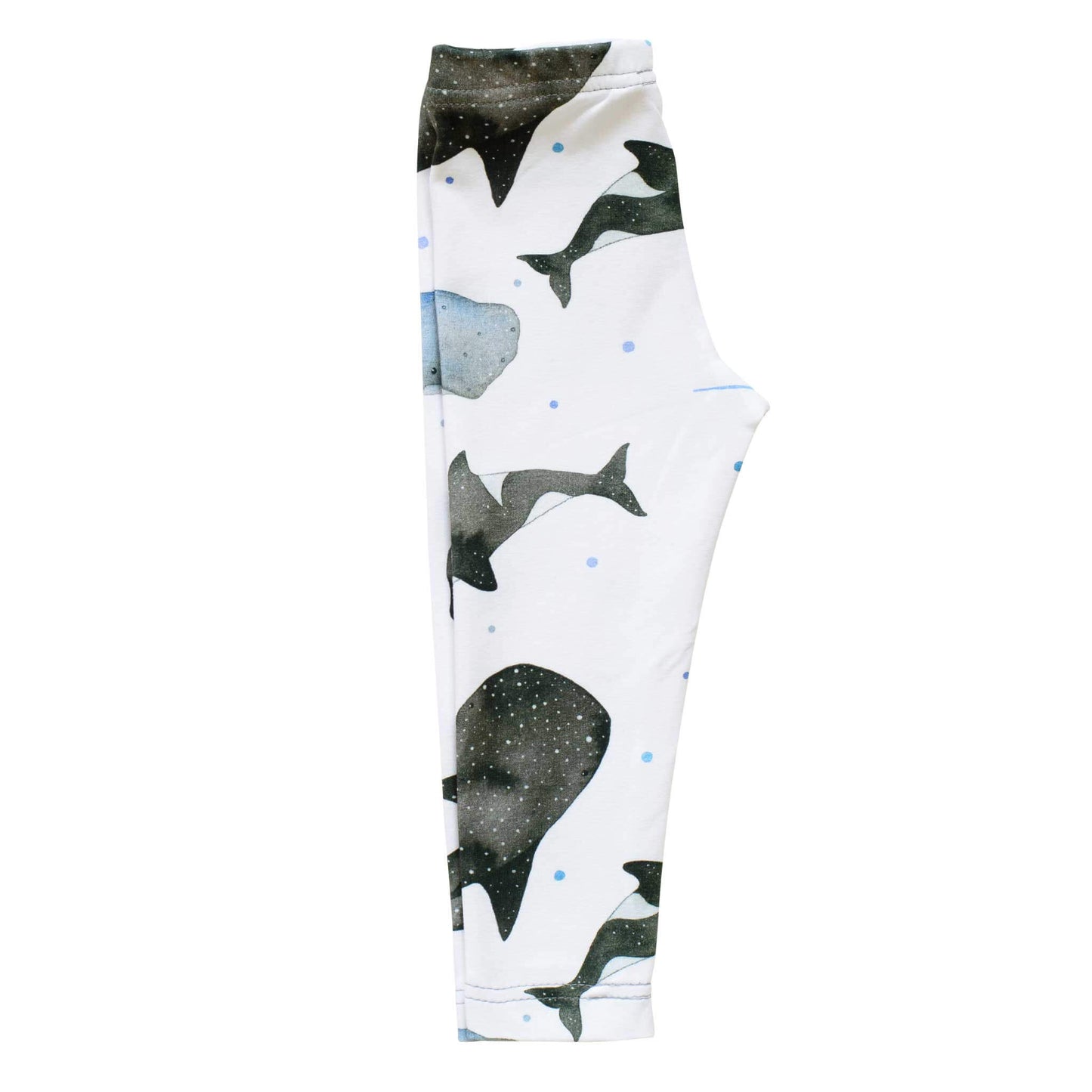 whale print leggings side