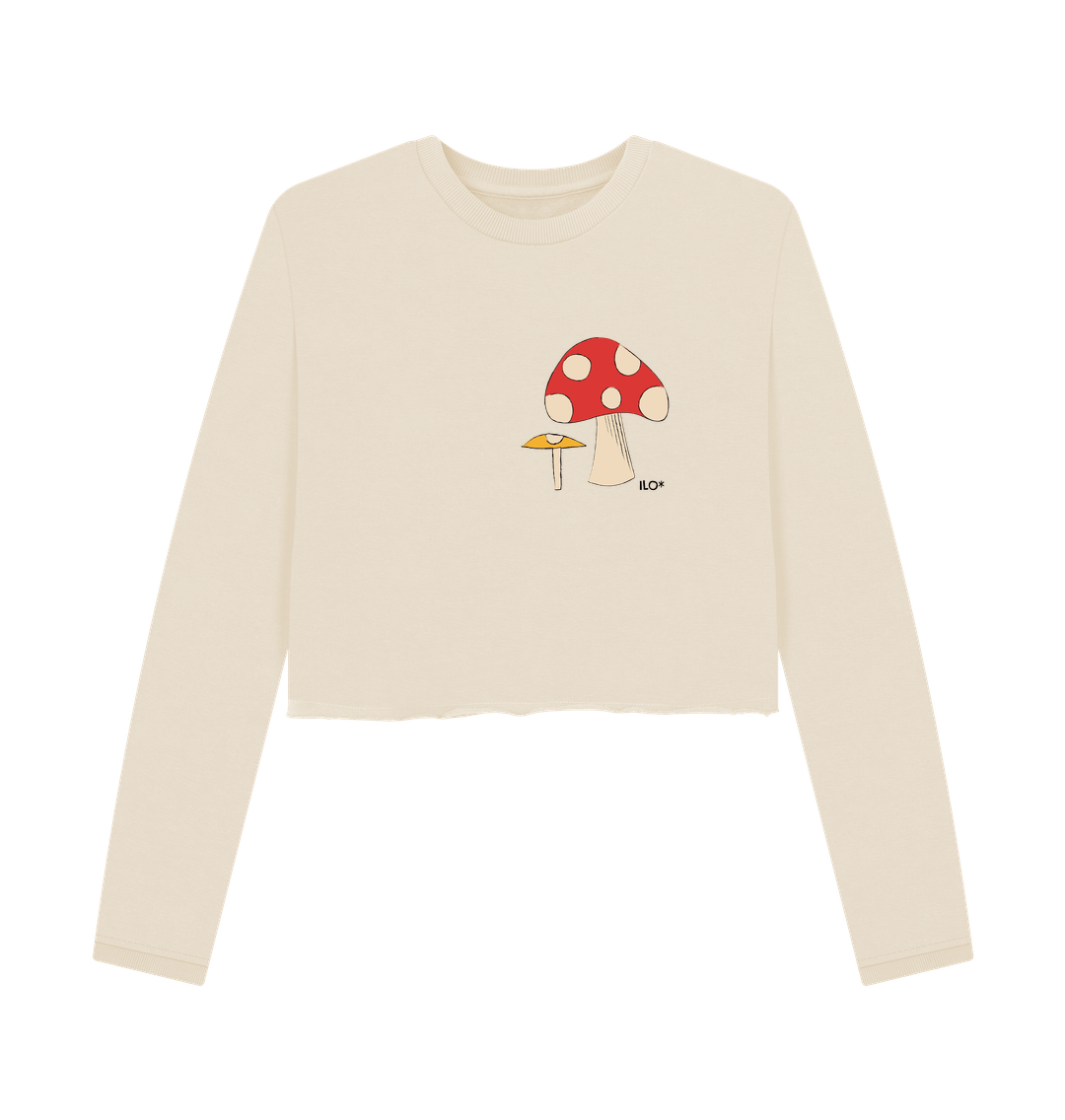 Oat Printed Boxy Jumpers Front