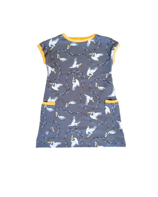 Organic Jersey Pelican A-line dress