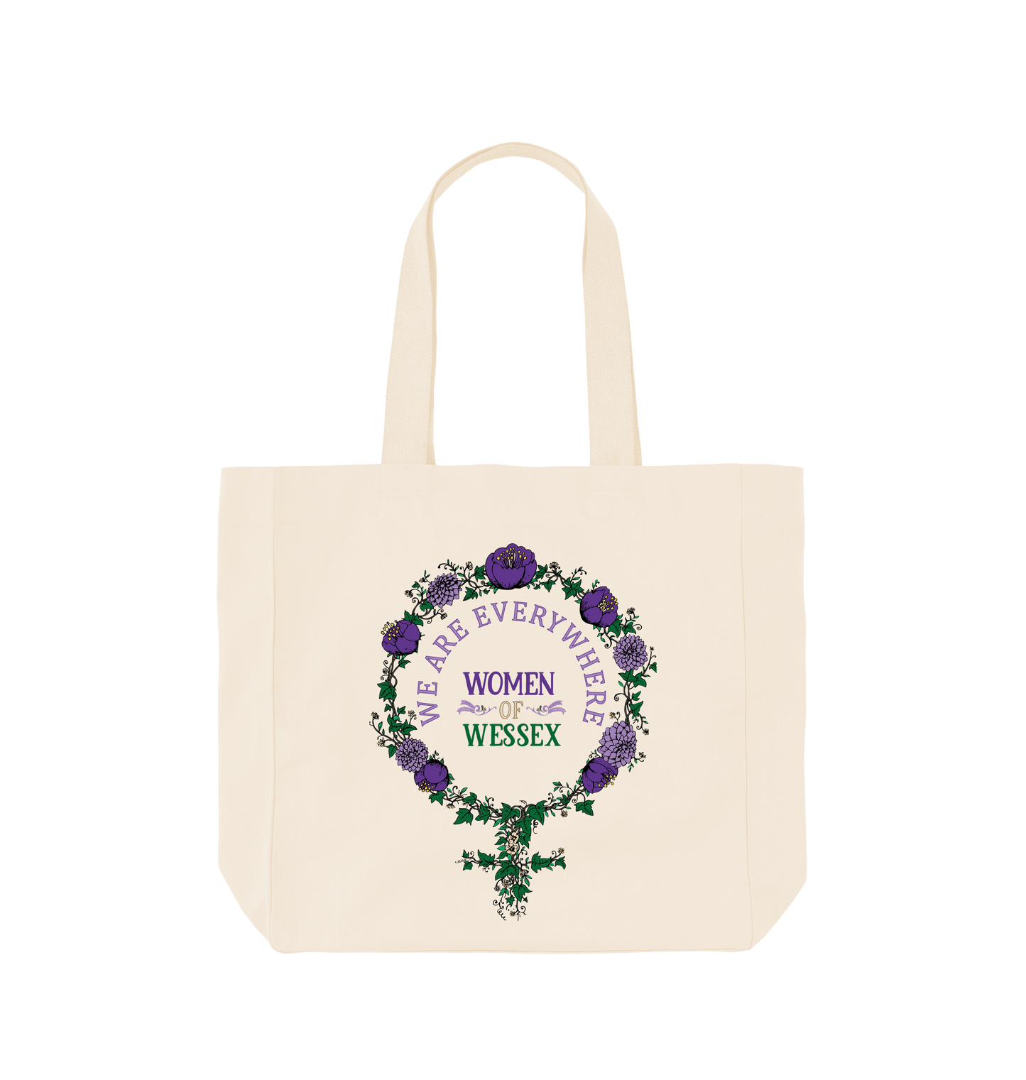 Natural Printed Bag Front