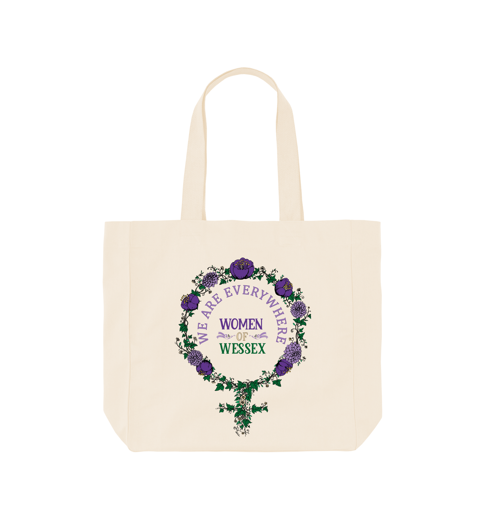 Natural Printed Bag Front