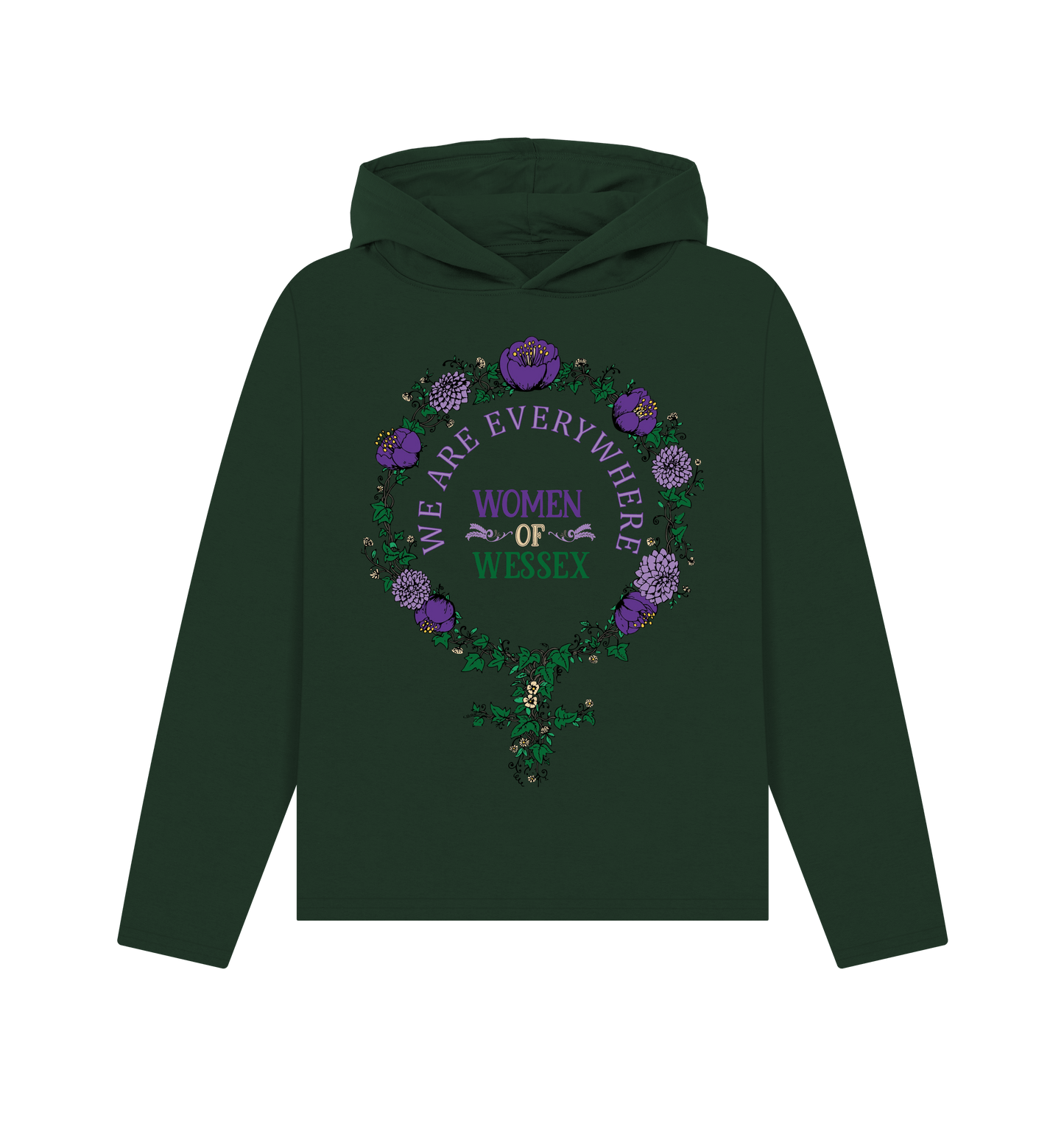Evergreen Printed Hoody Front