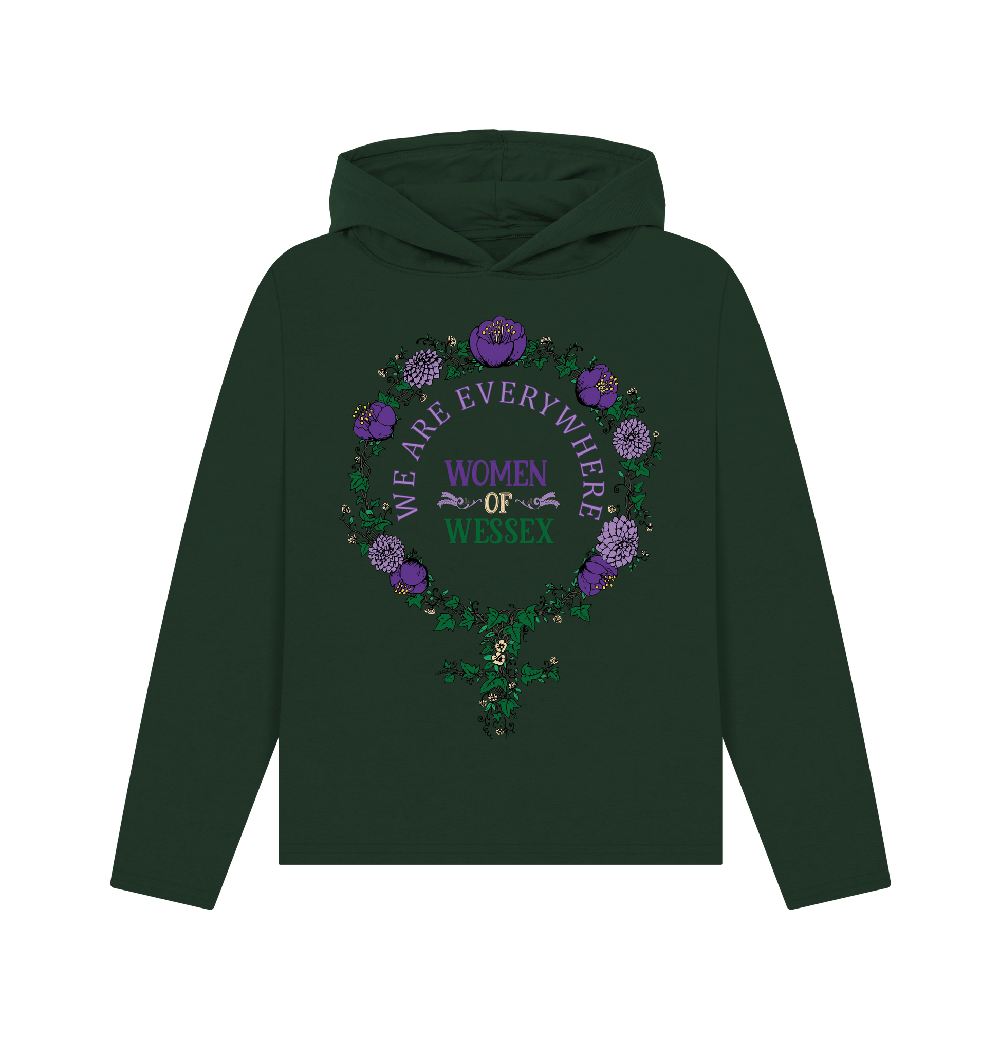Evergreen Printed Hoody Front