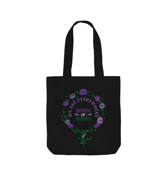Black Printed Bag Front