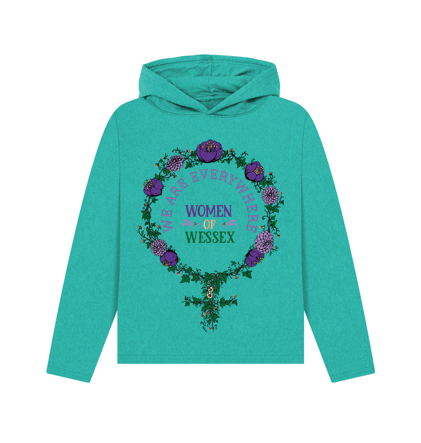 Seagrass Green Recycled Hoody Front