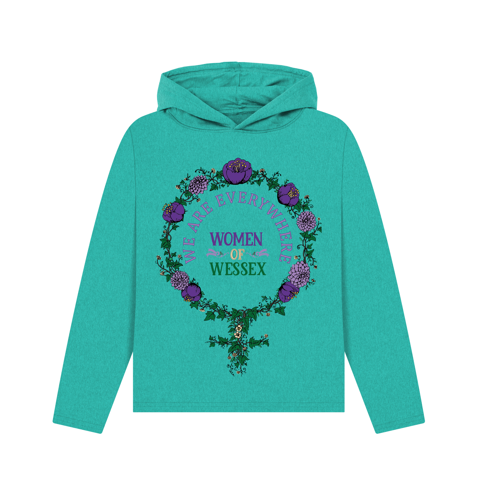 Seagrass Green Recycled Hoody Front