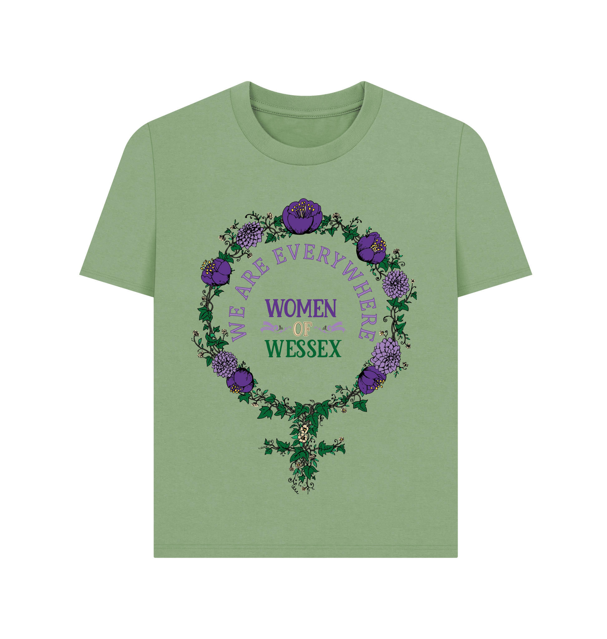 Sage Printed T-shirt Front