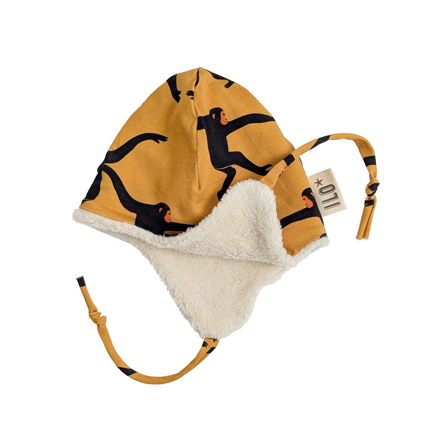 Chimps Organic Jersey and Plush Aviator Hat