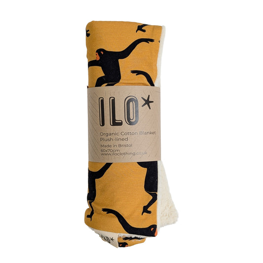 Organic Cotton Plush Blanket (various prints)