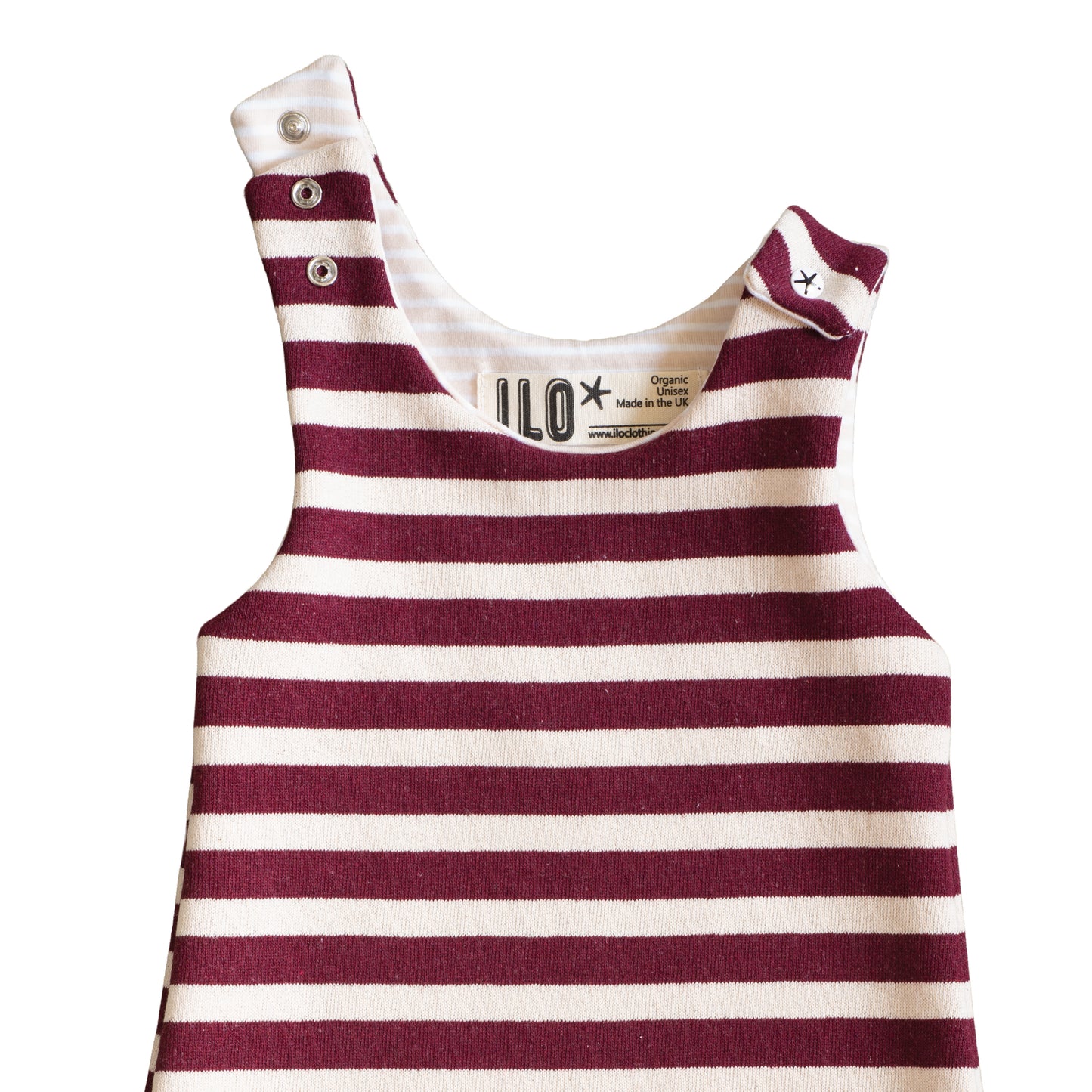 Red Stripes Fleece Romper