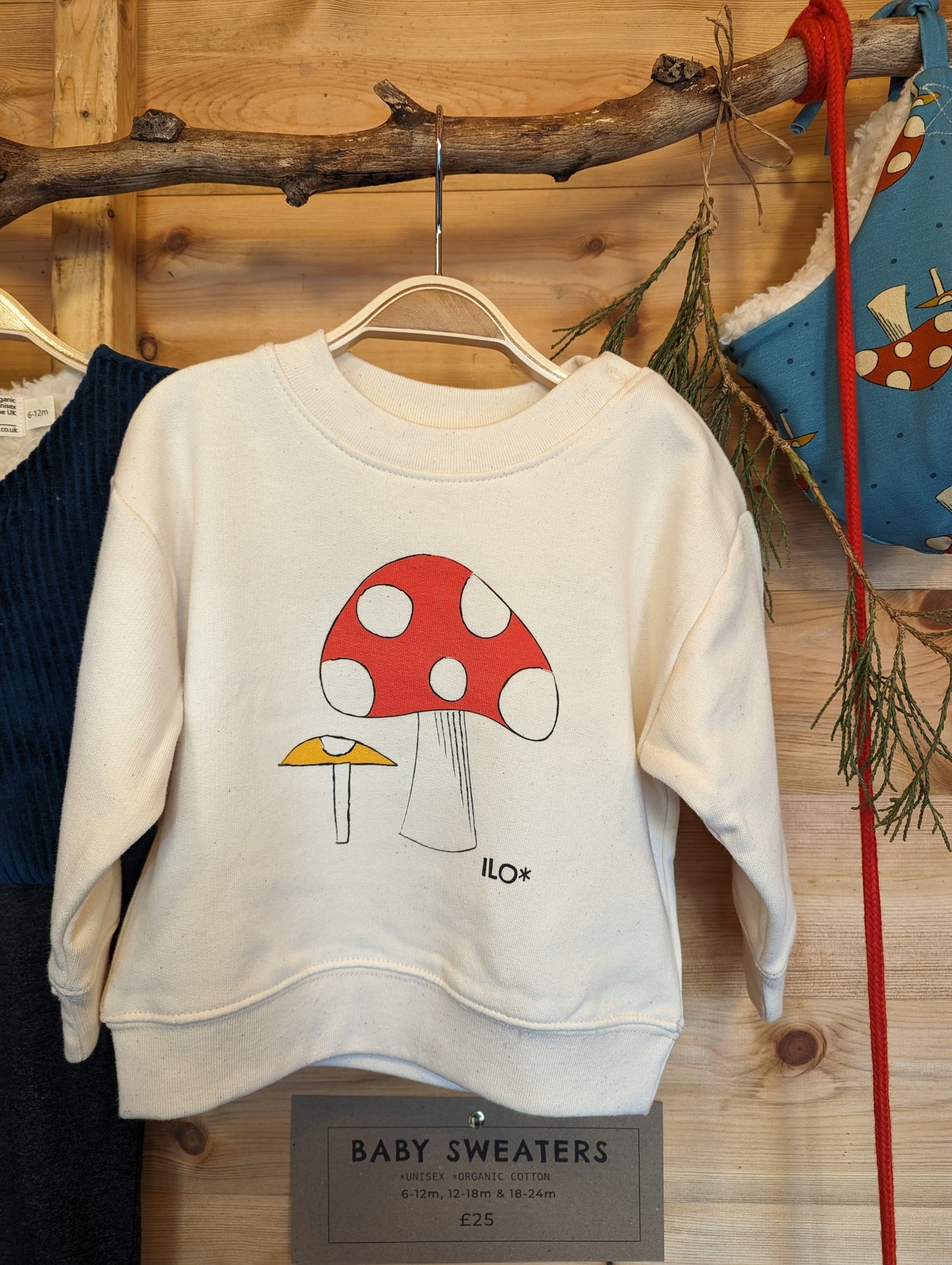 Toadstools Baby Sweater