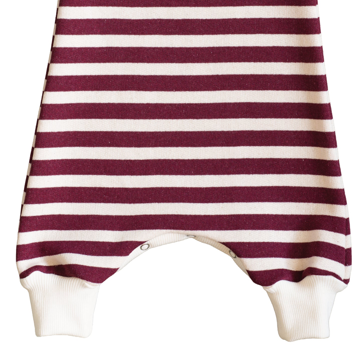 Red Stripes Fleece Romper