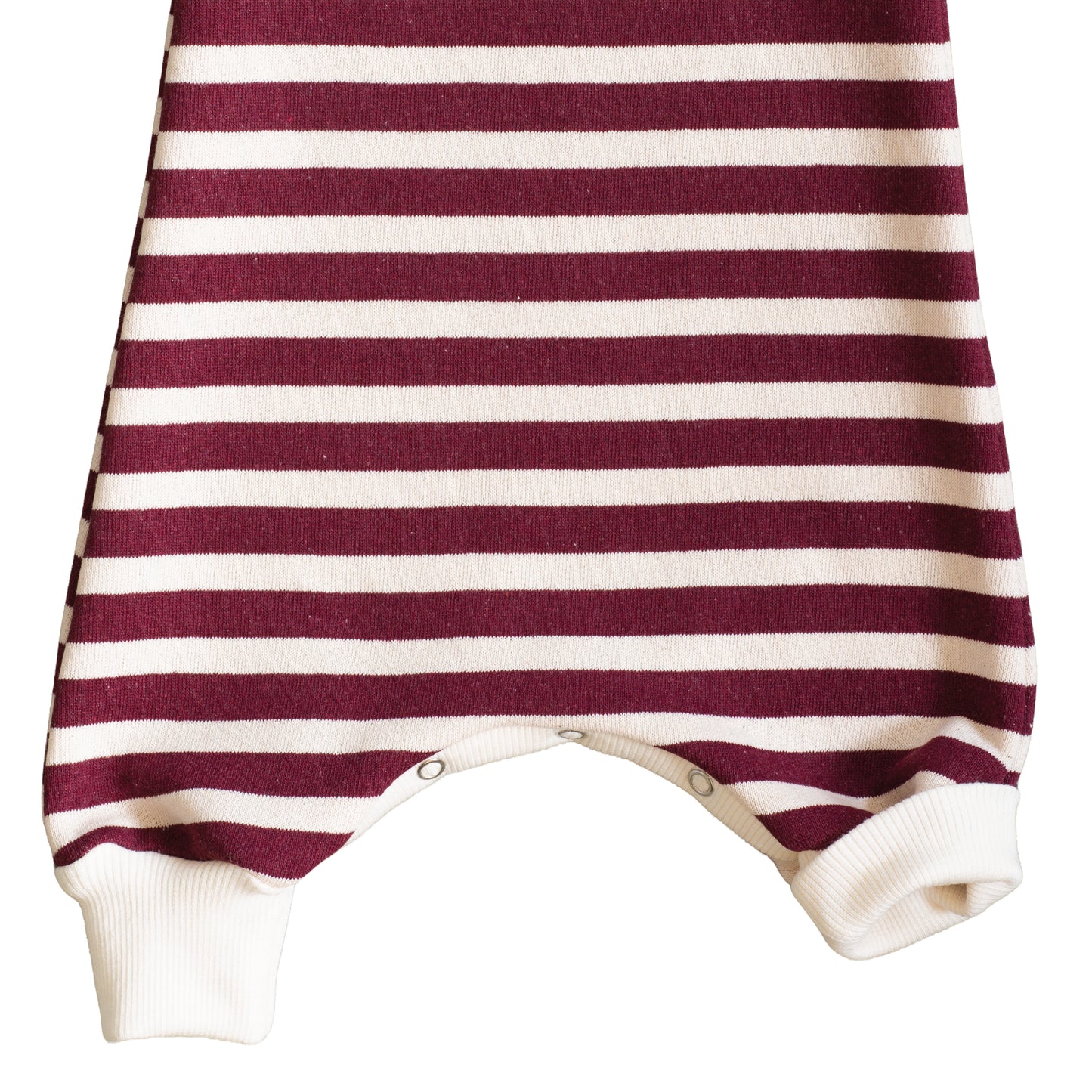 Red Stripes Fleece Romper