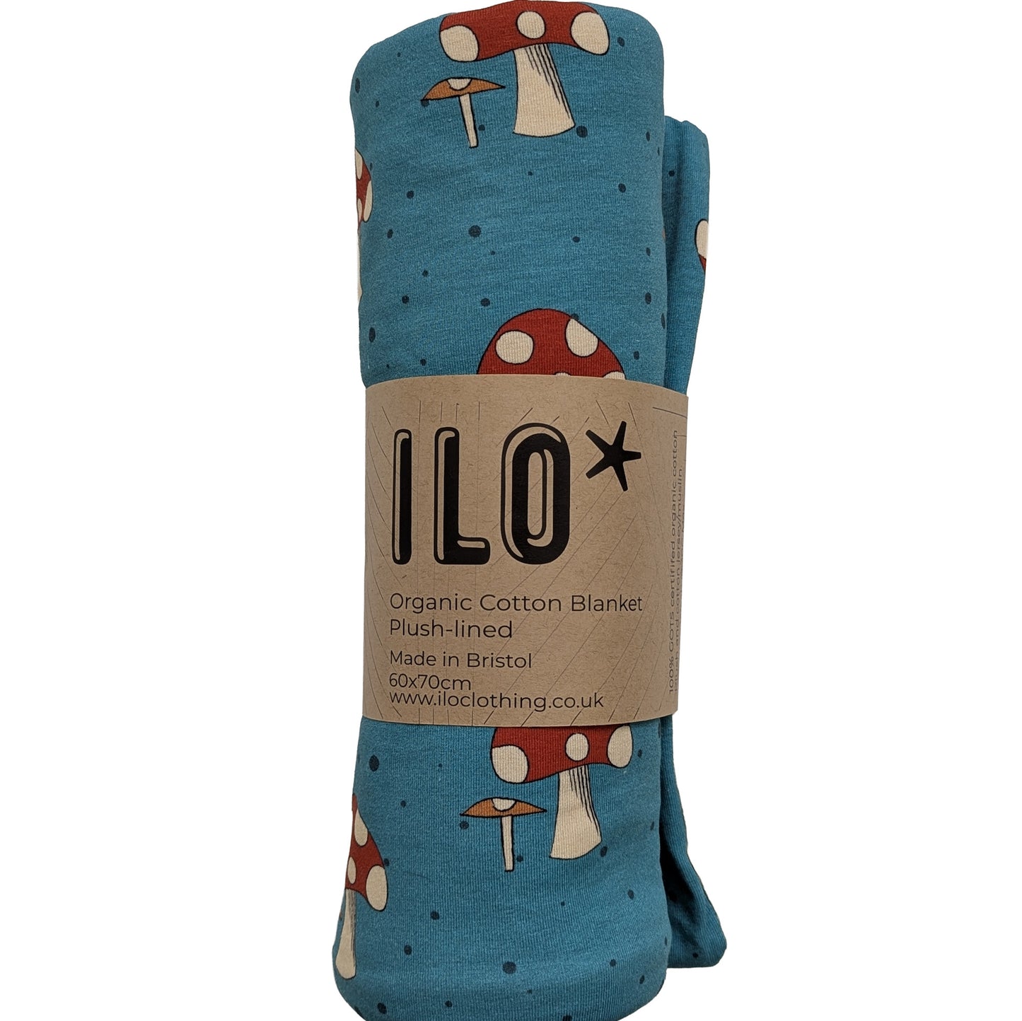 Organic Cotton Plush Blanket (various prints)