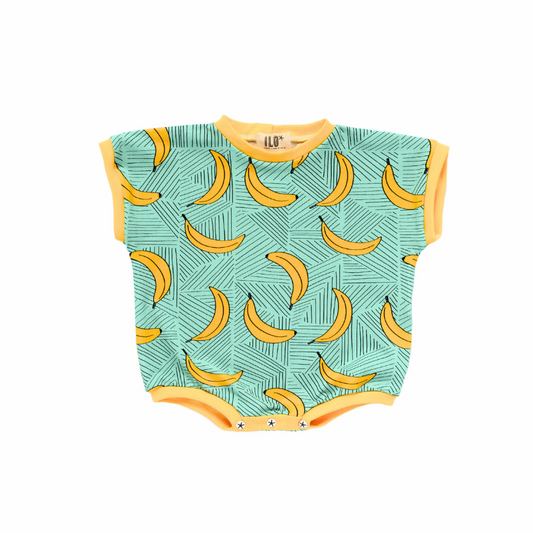 Mint Bananas Summer Short Romper