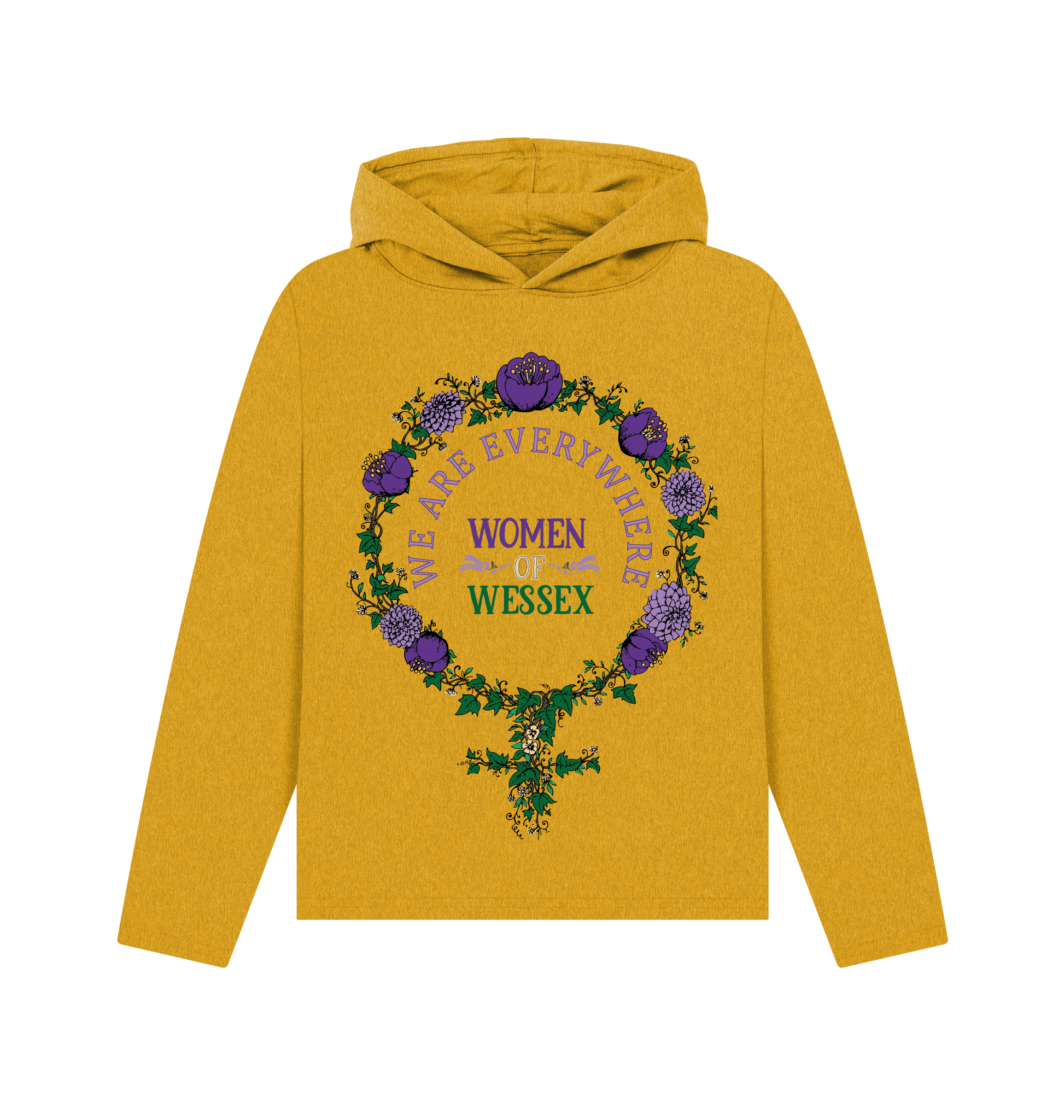 Sunflower Yellow Recycled Hoody Front
