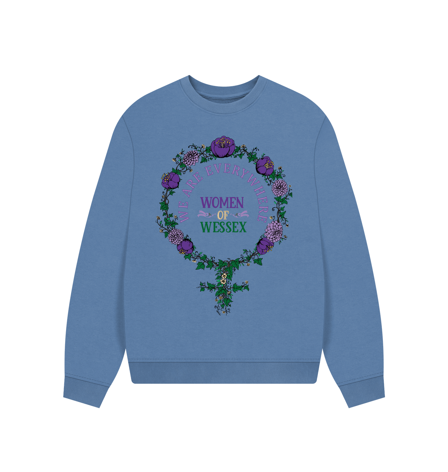 Solent Printed Sweater Front