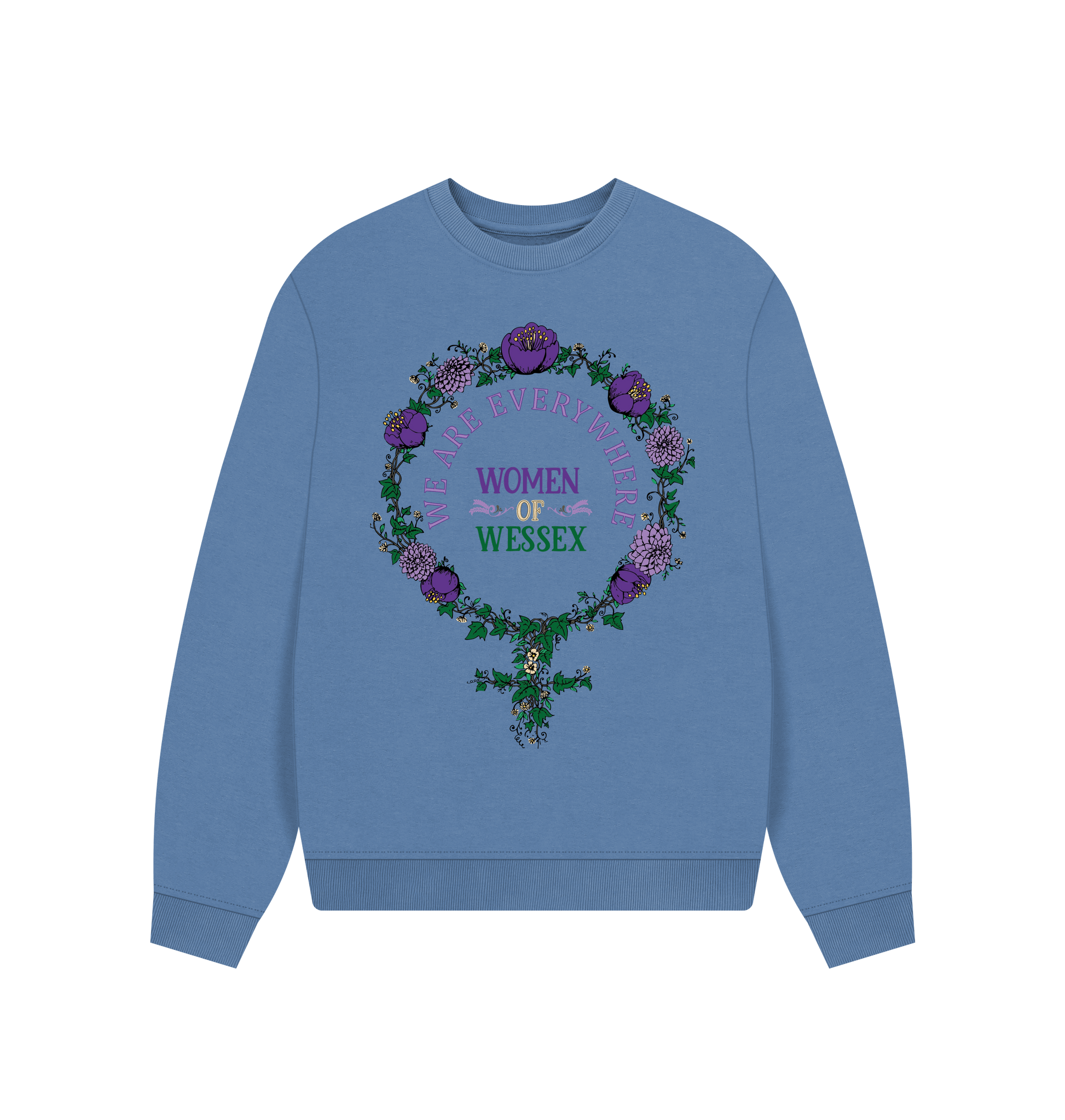 Solent Printed Sweater Front