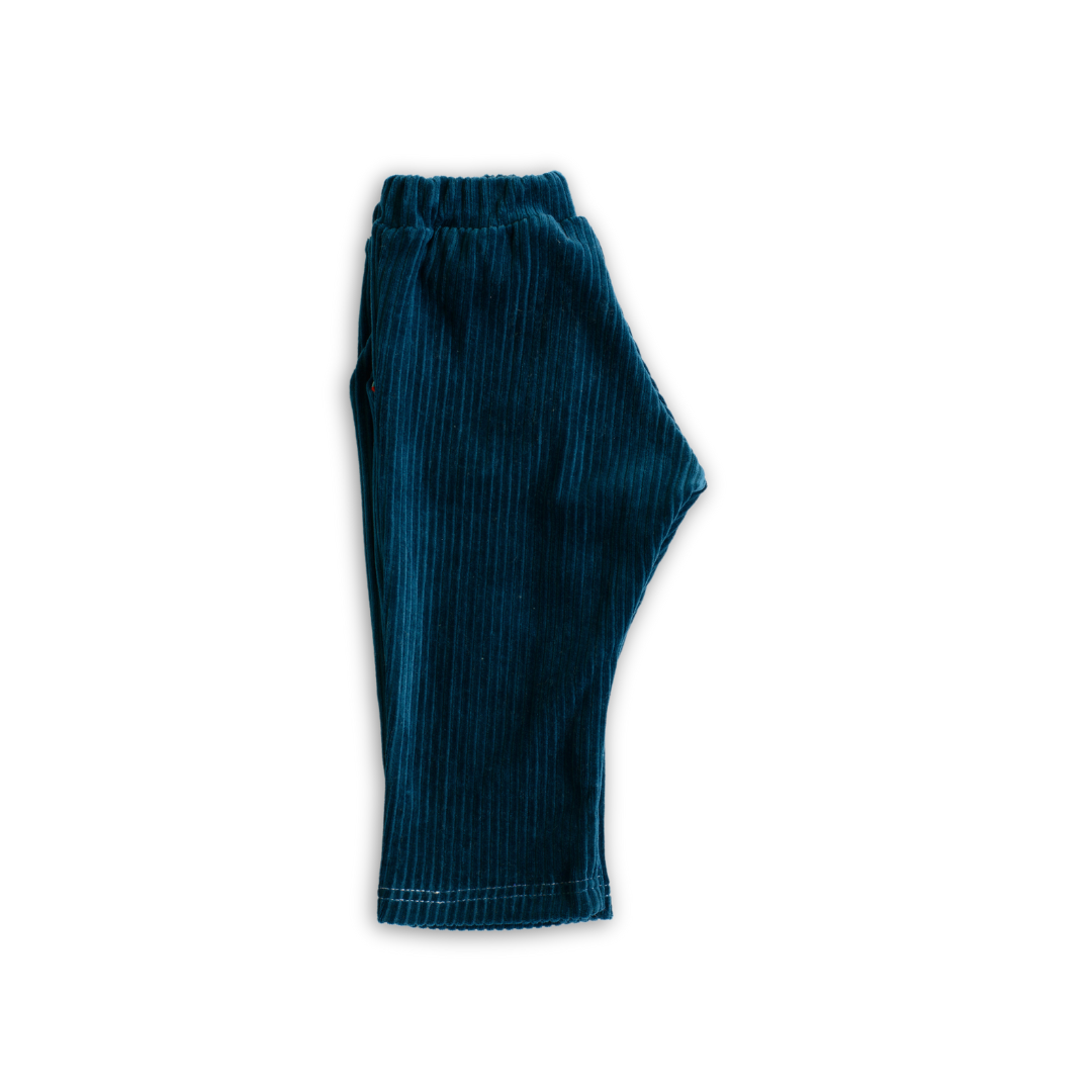 Petrol Blue Corduroy Trousers
