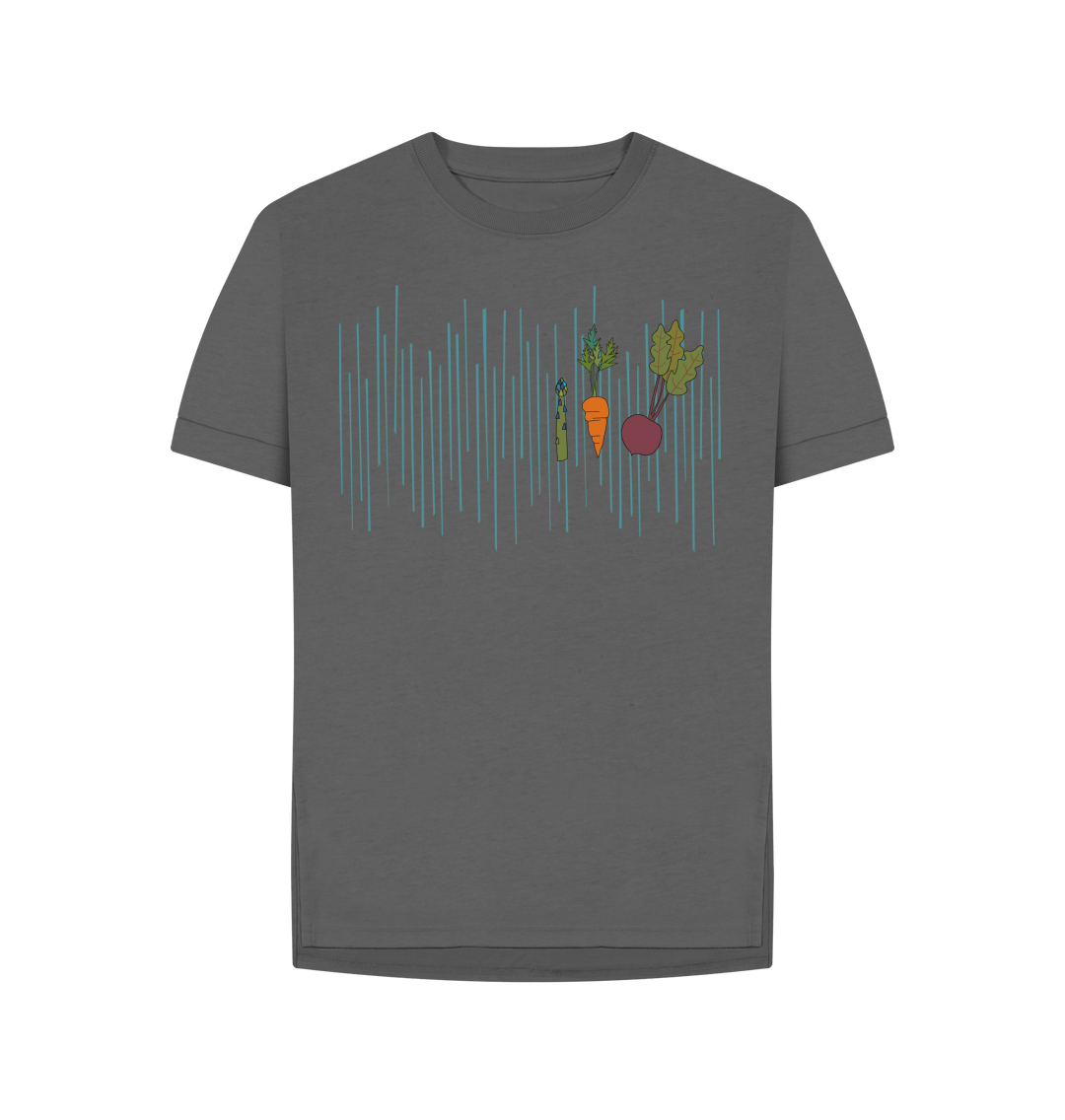 Slate Grey Printed T-shirt Front