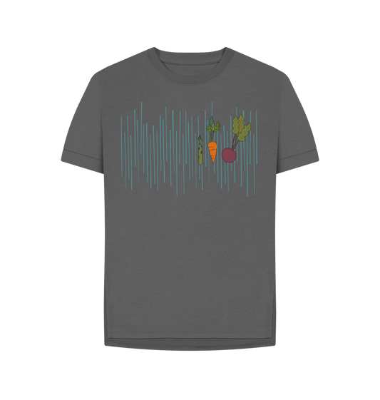Slate Grey Printed T-shirt Front