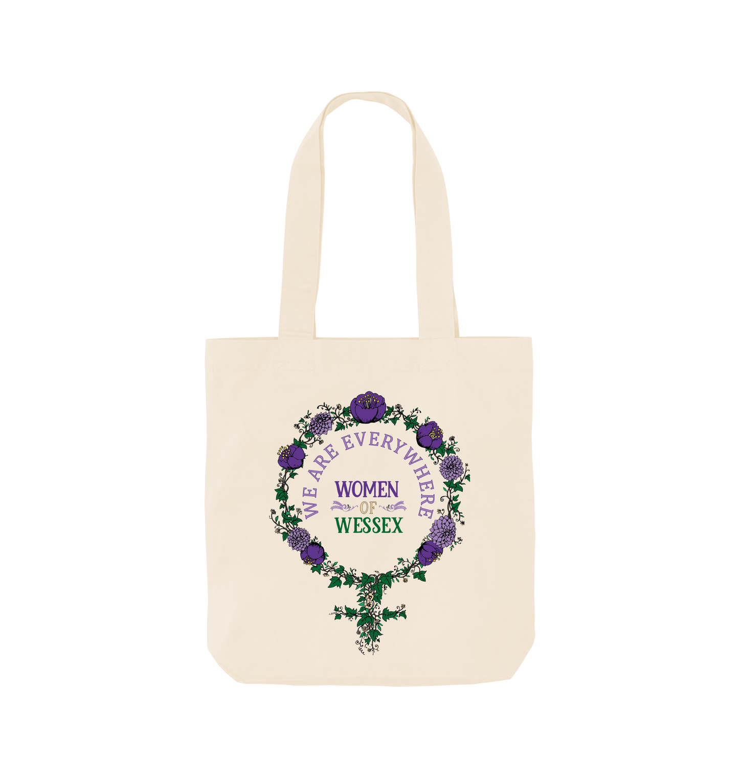 Natural Printed Bag Front