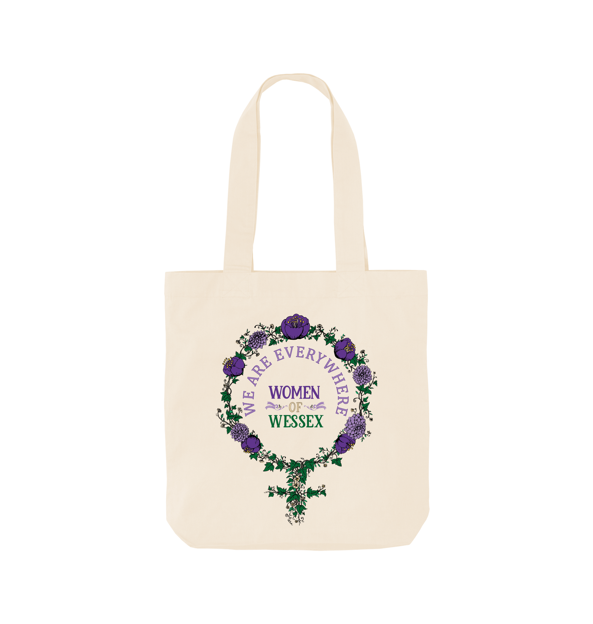 Natural Printed Bag Front