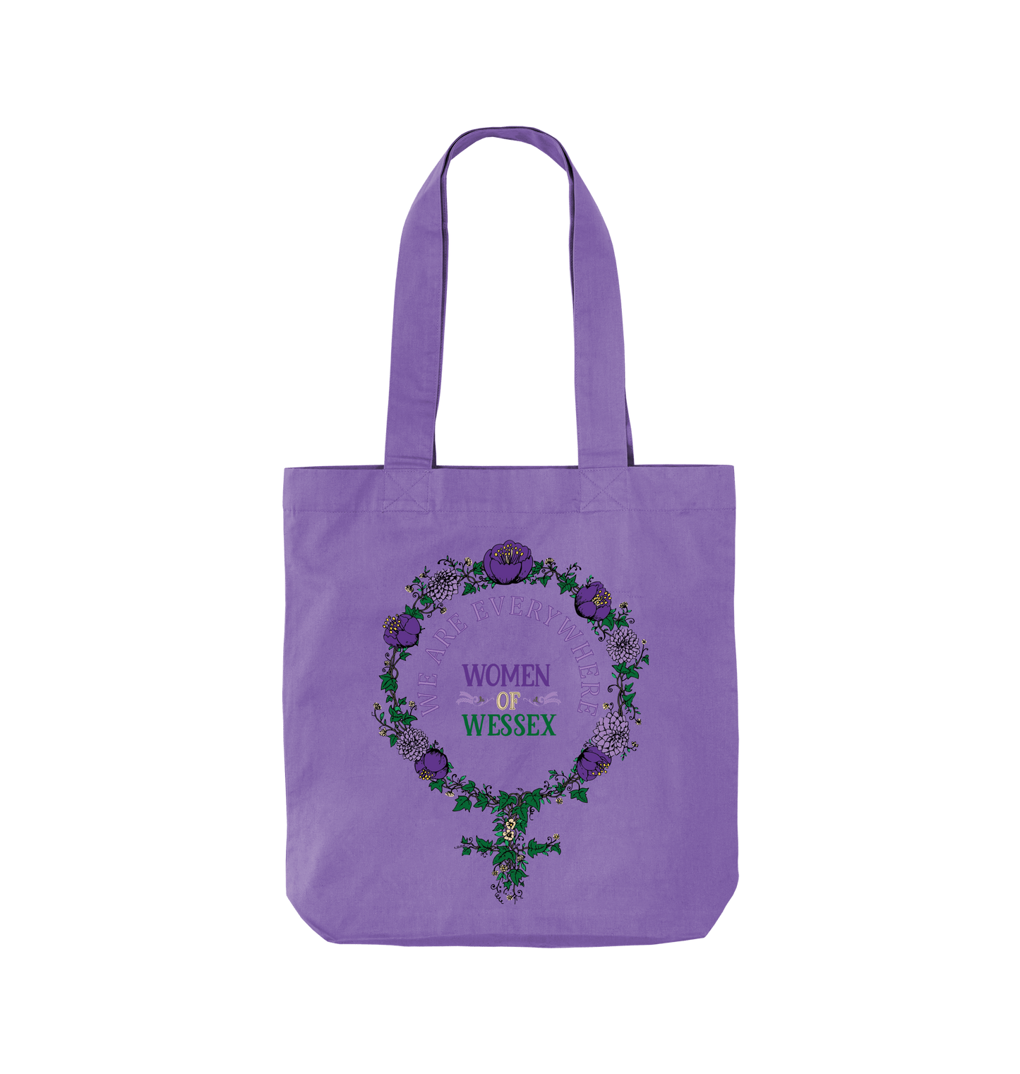 Violet Printed Bag Front