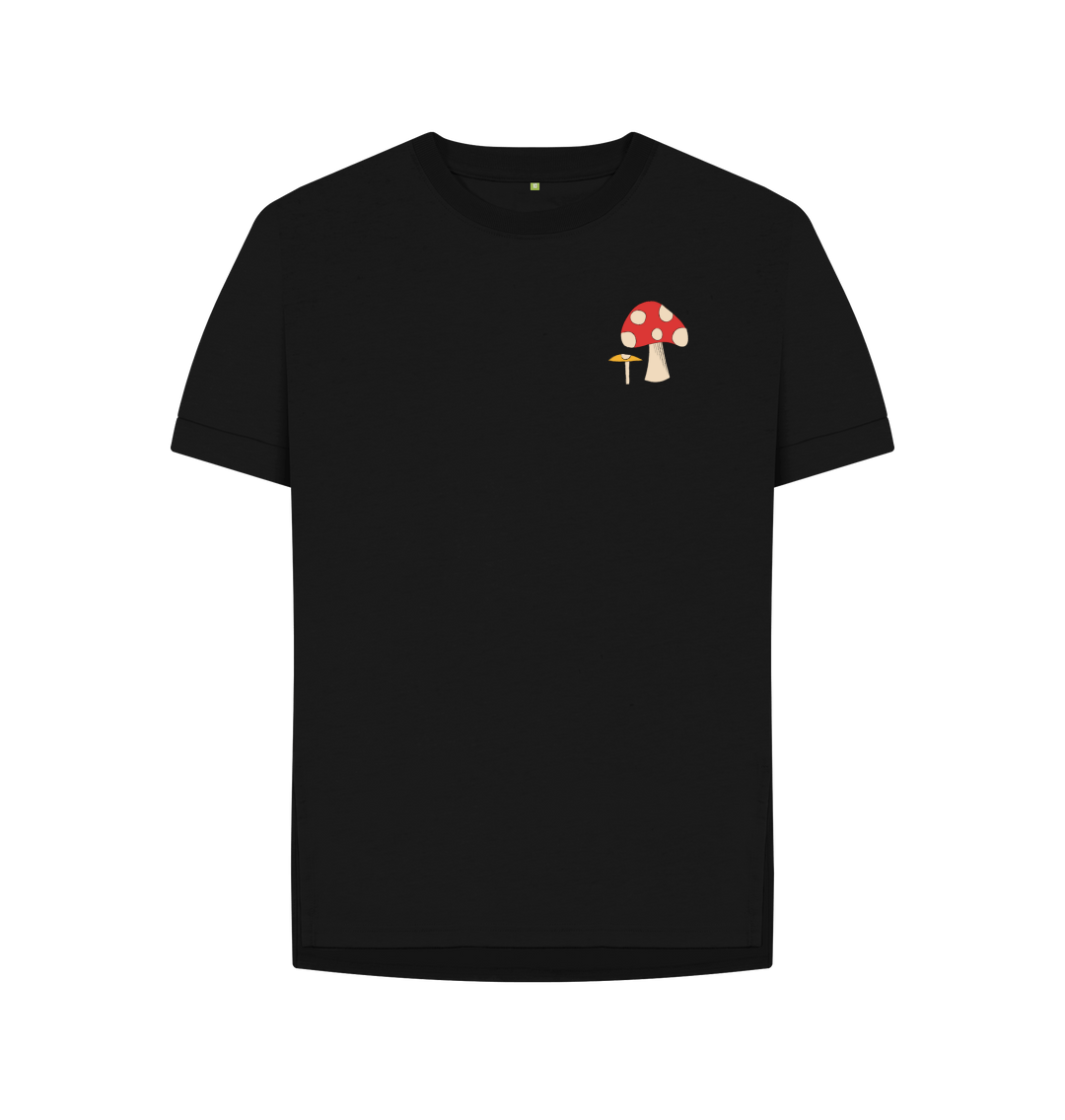 Black Printed T-shirt Front