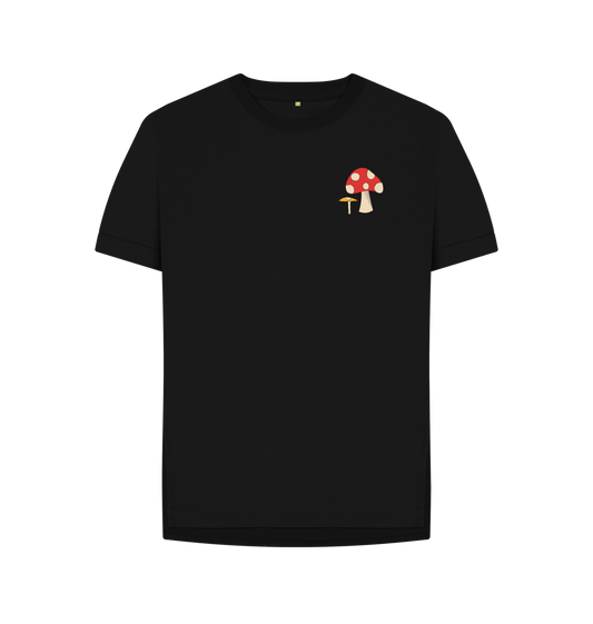 Black Printed T-shirt Front