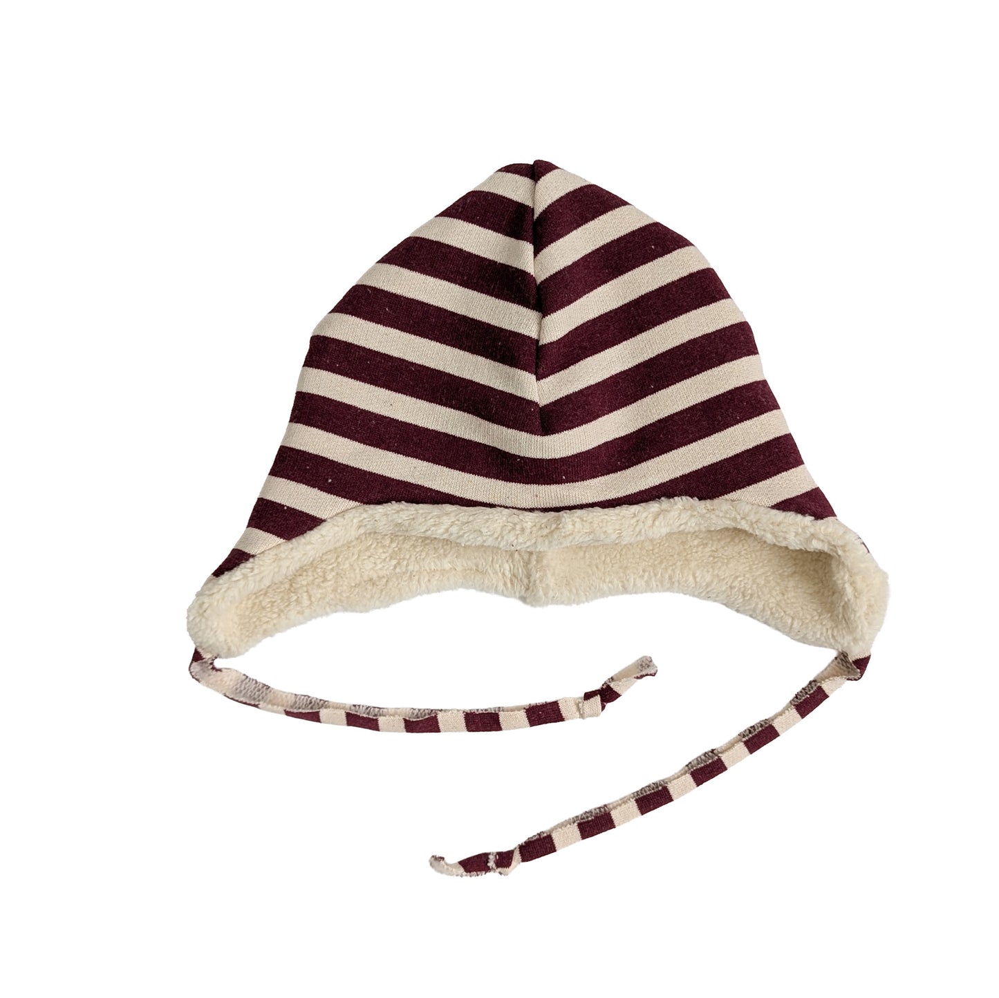 Red Stripes Plush Lined Aviator Hat