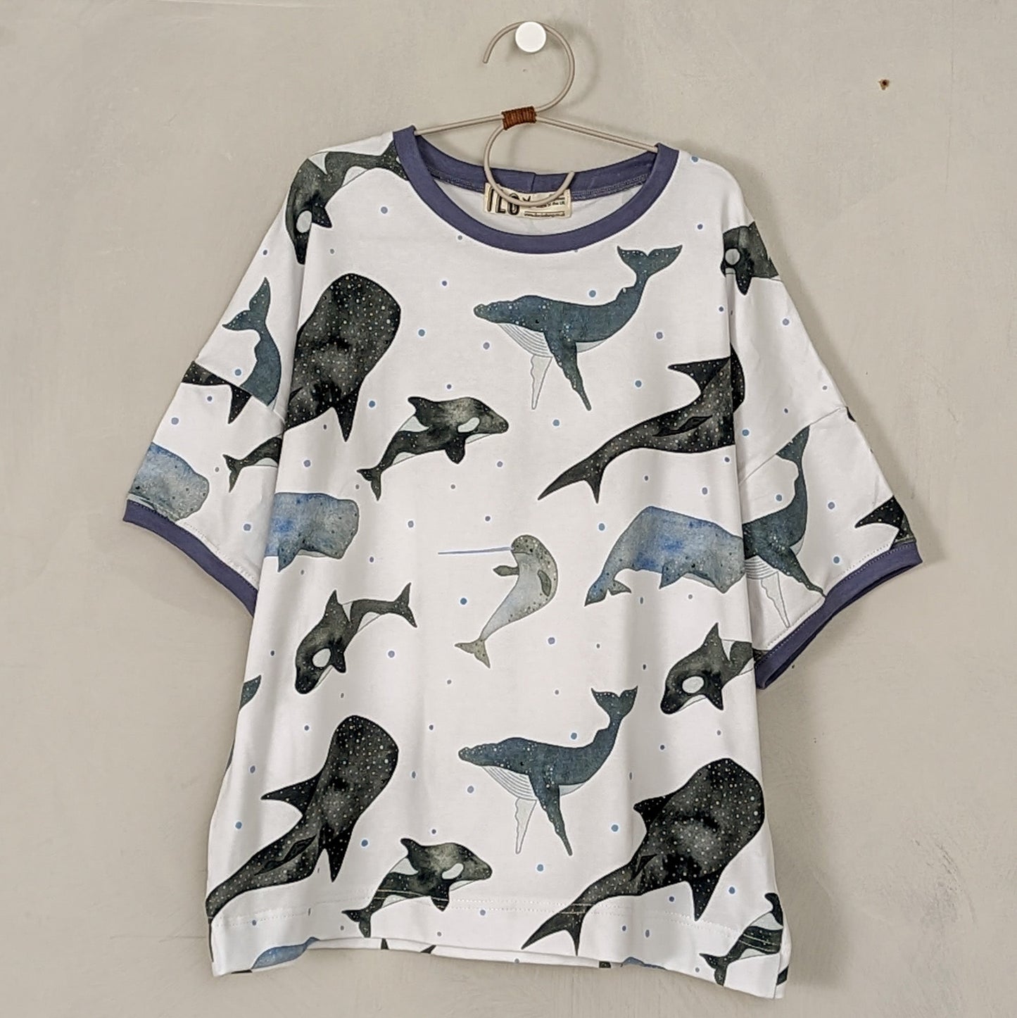 Whales Organic Cotton Adult Box T-shirt