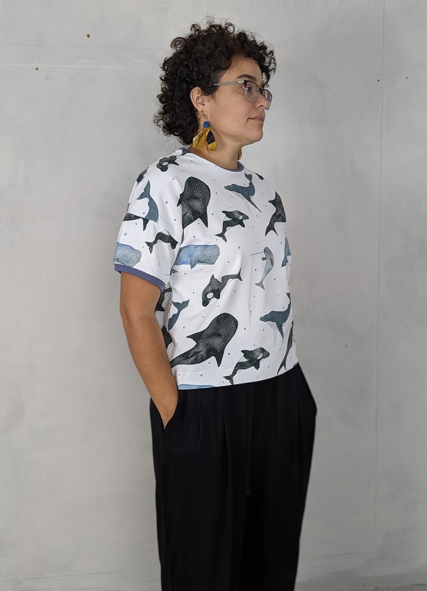 Whales Organic Cotton Adult Box T-shirt