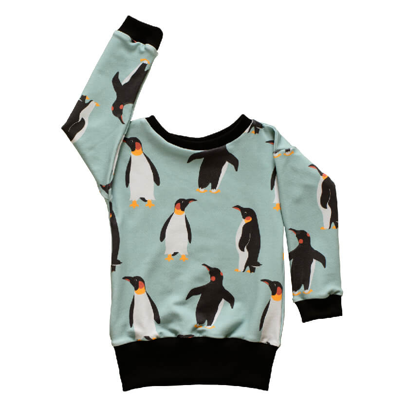 ILO Penguins Organic Sweatshirt folded back