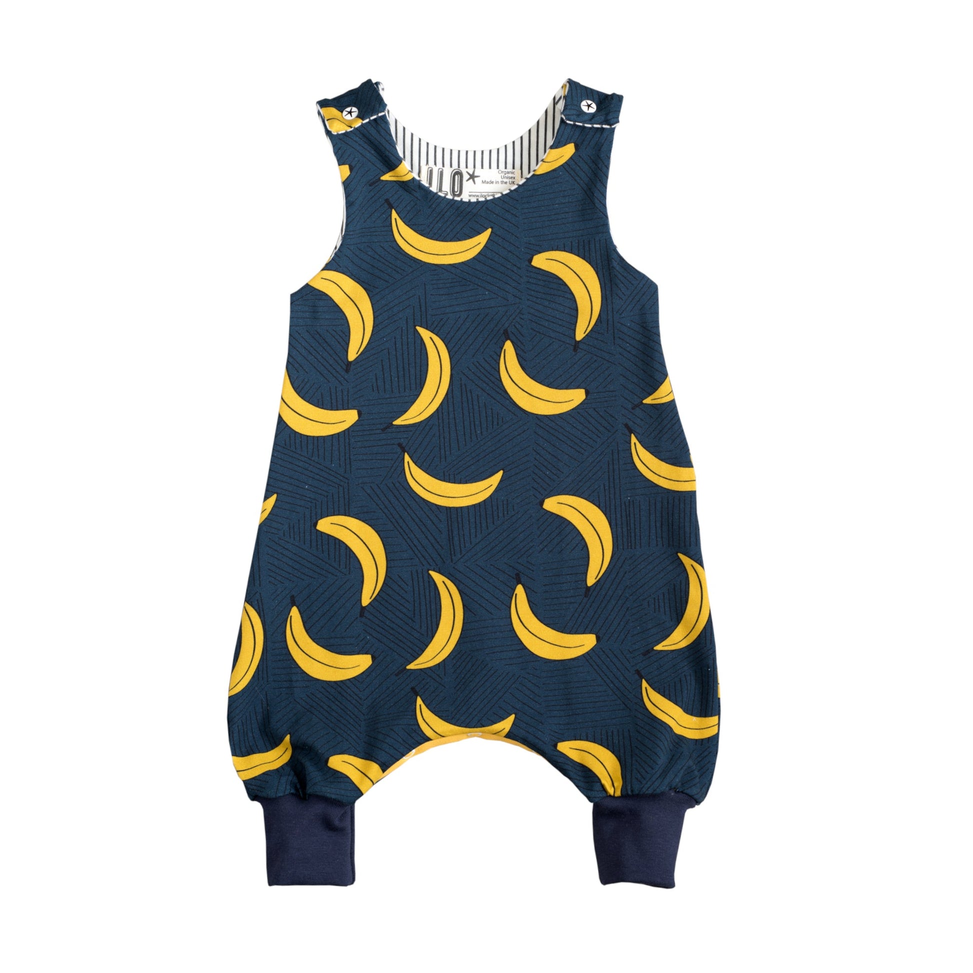 baby romper navy colour with bananas